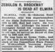 Zebulon R. Brockway Is Dead At Elmira